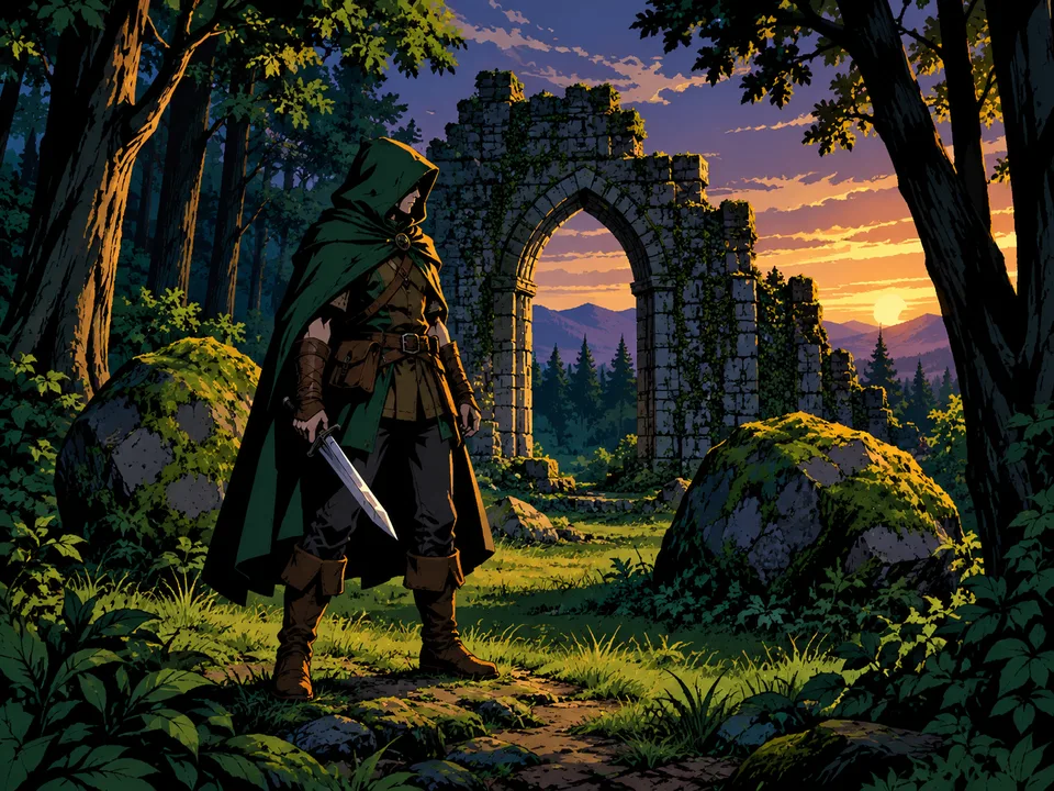 Ilustração de quadrinhos contrastada