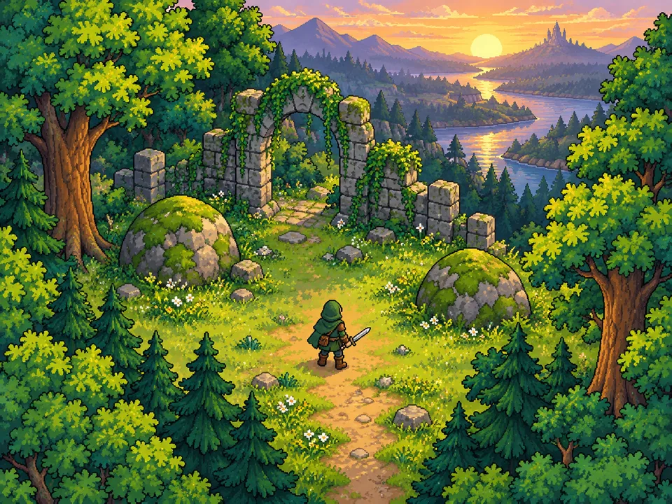 Pixel de tiles em vista superior